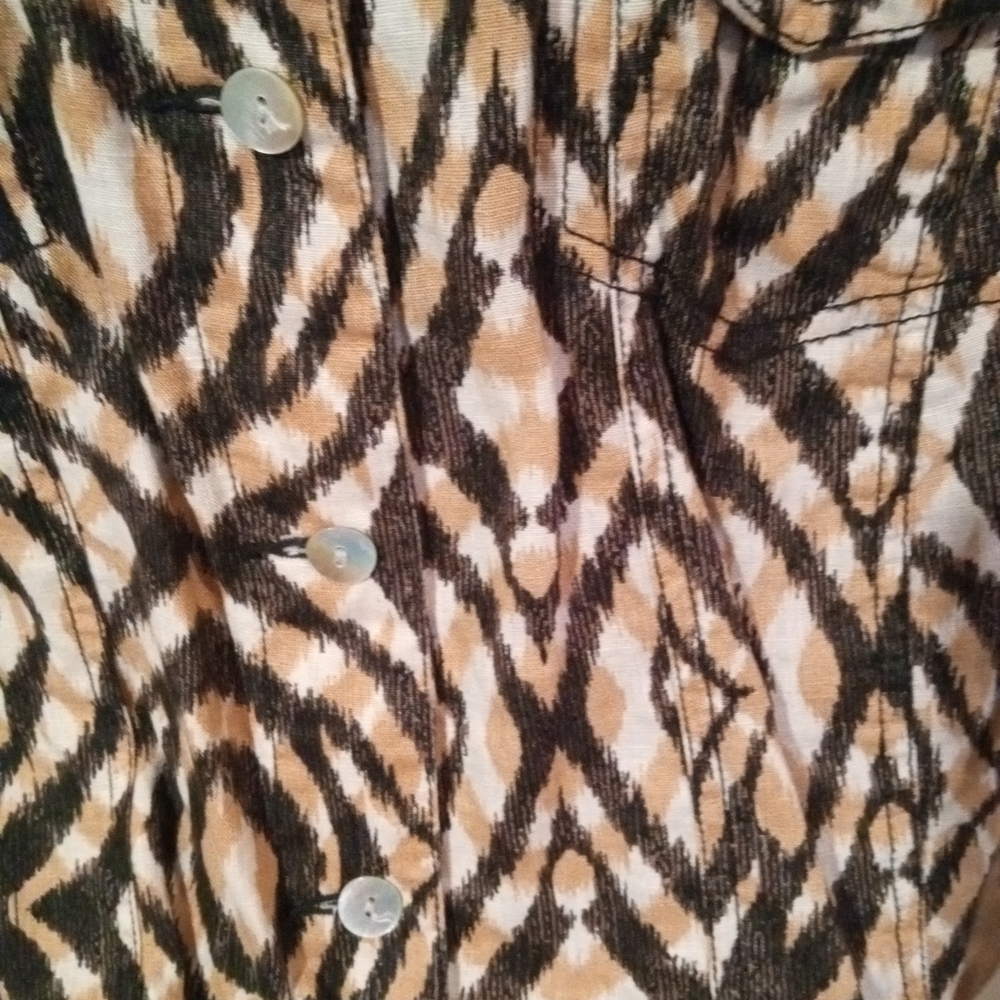 Ruby Rd. Brown and Black Patterned Jean Jacket - image 4